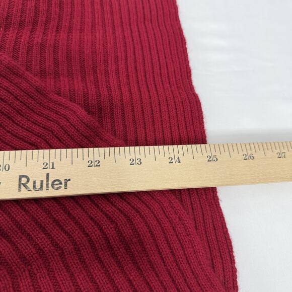 Talbots Sweater Womens Medium Red Cashmere Silk Blend One Button Cardigan Crop - Picture 8 of 8